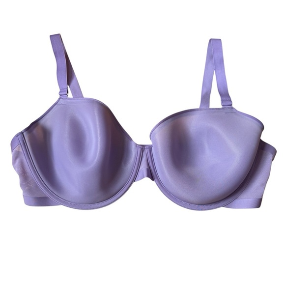 Cuup The Demi Bra Size 42F Underwire Adjustable Strap Mesh Women's Purple - Picture 1 of 5